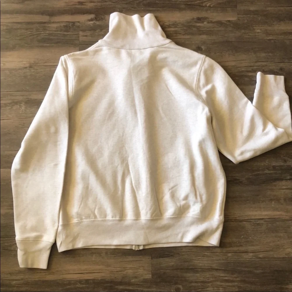 Land’s End Off White Lightweight Zipper Jacket size M